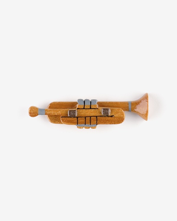 천연목 젓가락 받침대 트럼펫 / H4920