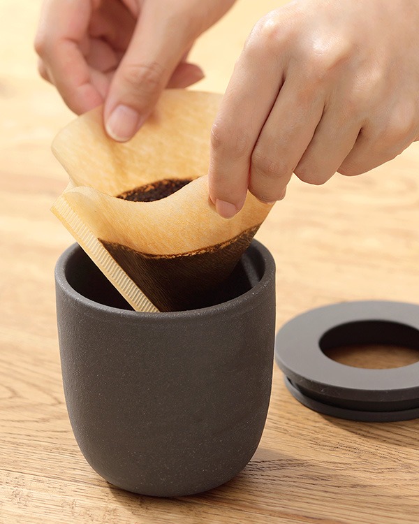 일본 마나 커피 찌꺼기 탈취 팟 / K770BK